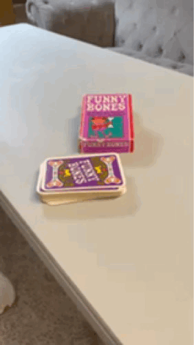 A gif showing Funny Bones with the pieces in play