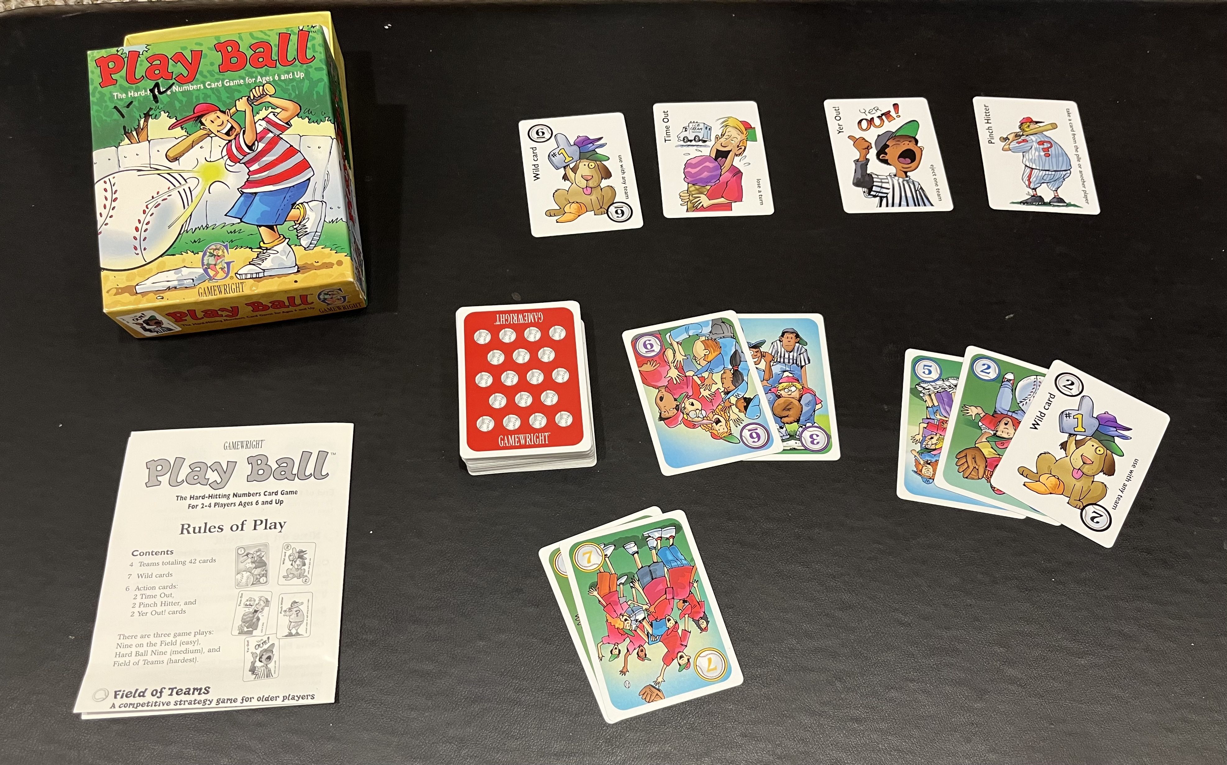 A jpg showing Play Ball on a table